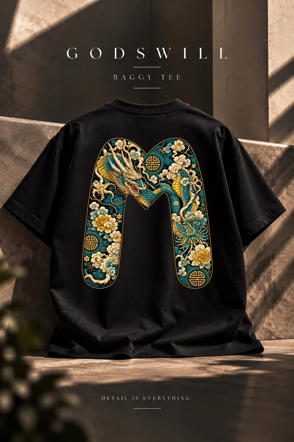 JADE DRAGON in Black