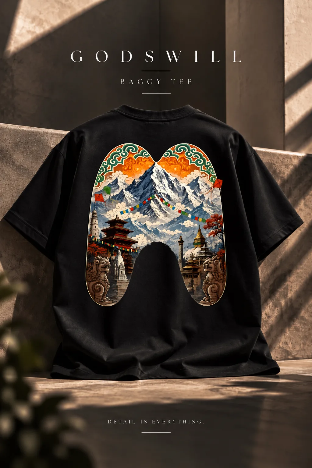 ROOF OF THE WORLD in Black